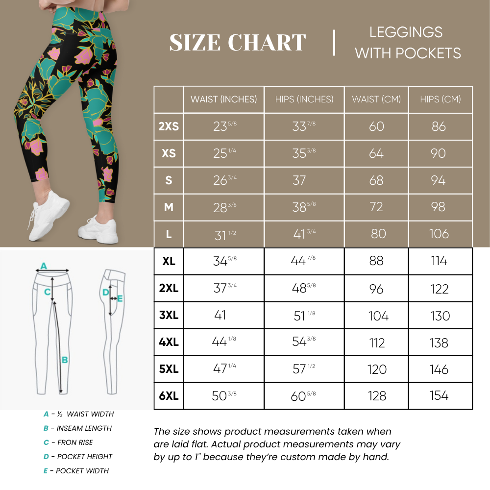 Electric Petals Pocket Leggings