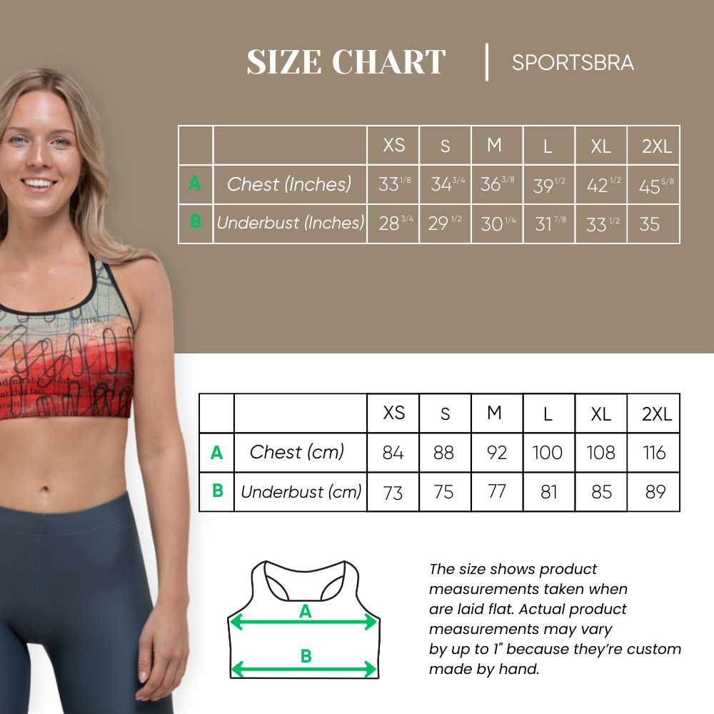 Paper Clips Sports Bra