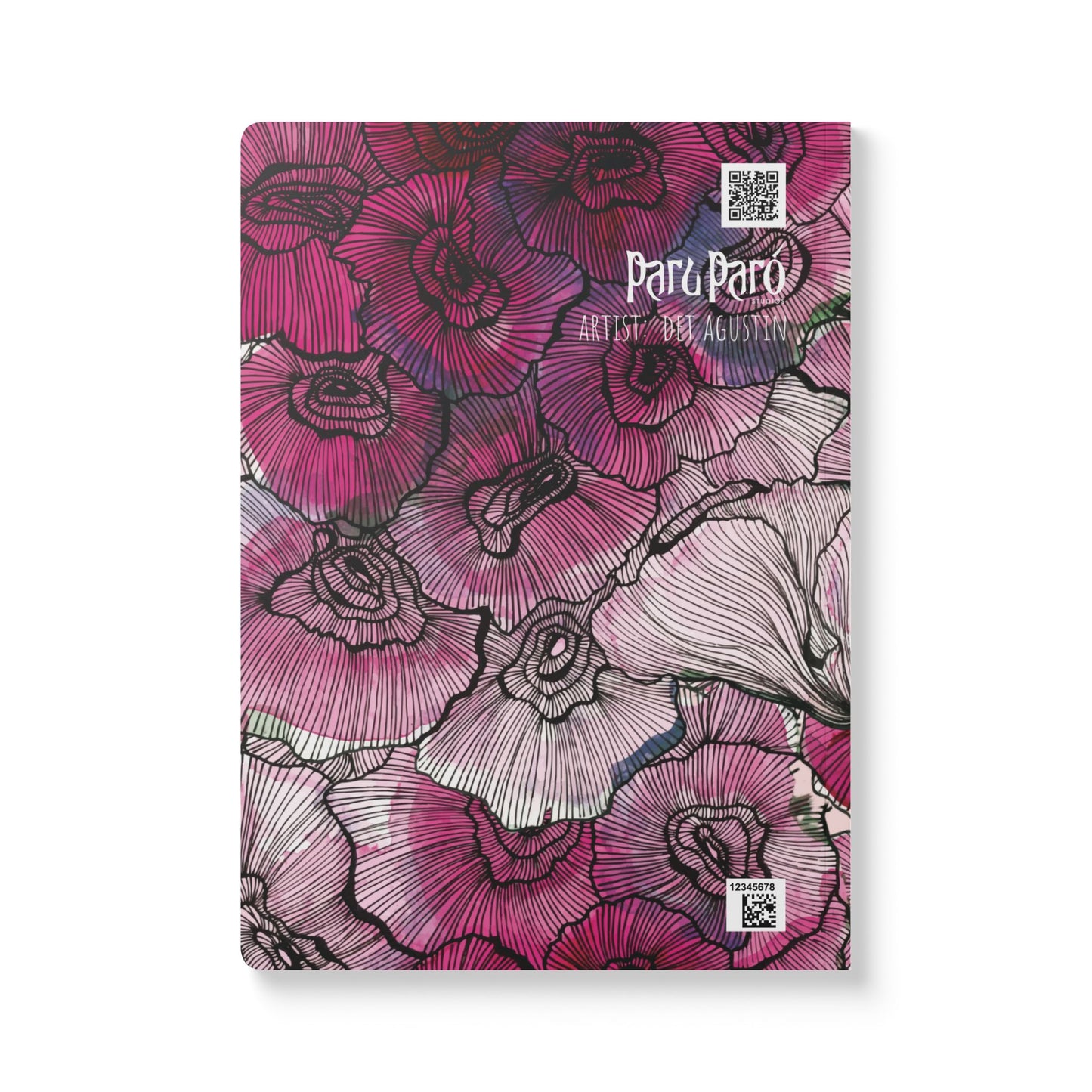 Diwa Floral Softcover Journal (with Inside Prints)
