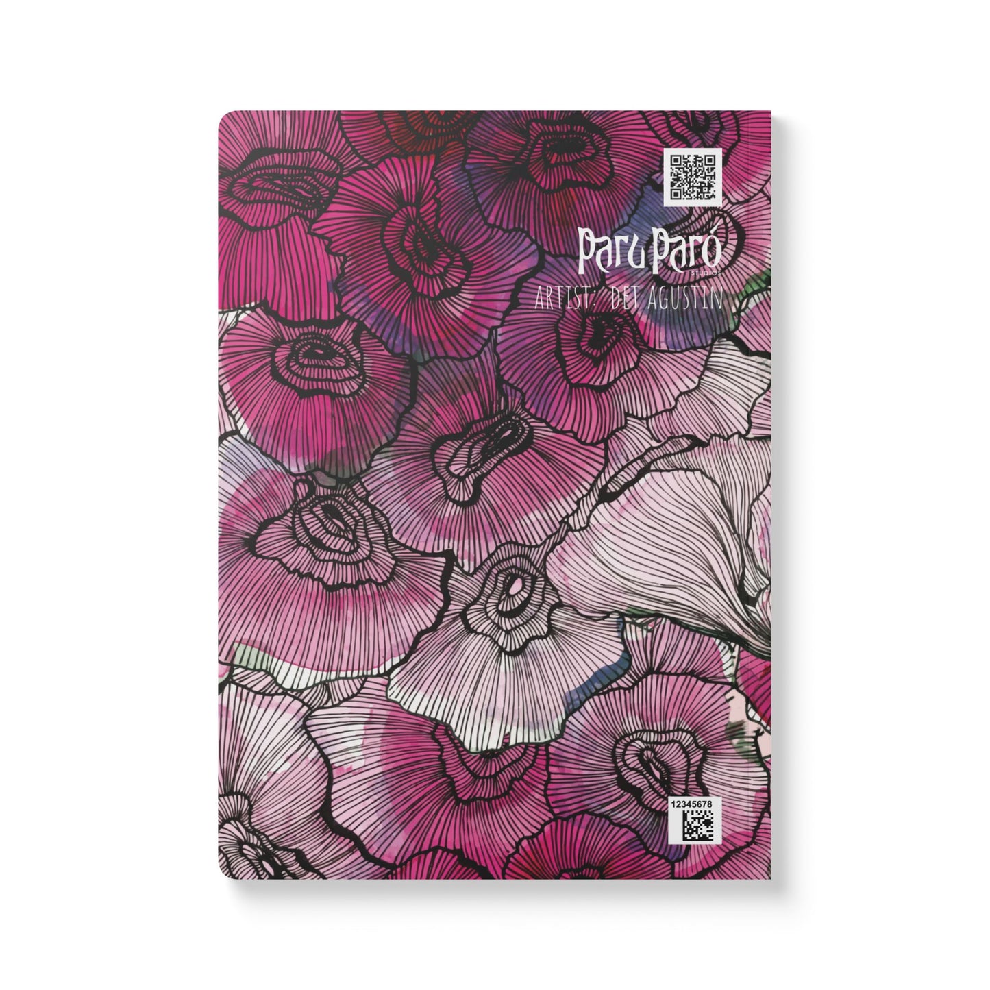 Diwa Floral Softcover Journal (with Inside Prints)