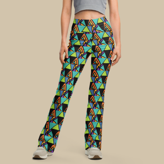 Sigla Grid Flare Leggings