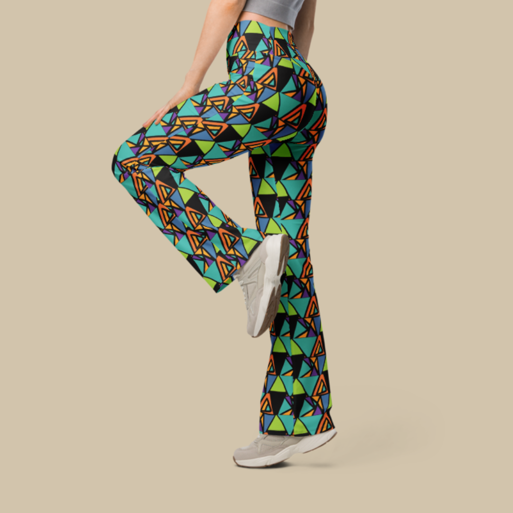 Sigla Grid Flare Leggings