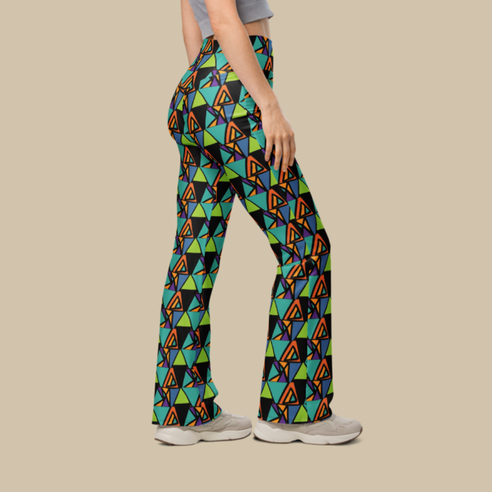 Sigla Grid Flare Leggings