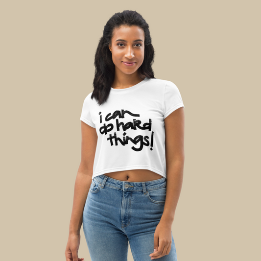 Lakas White Crop Tee