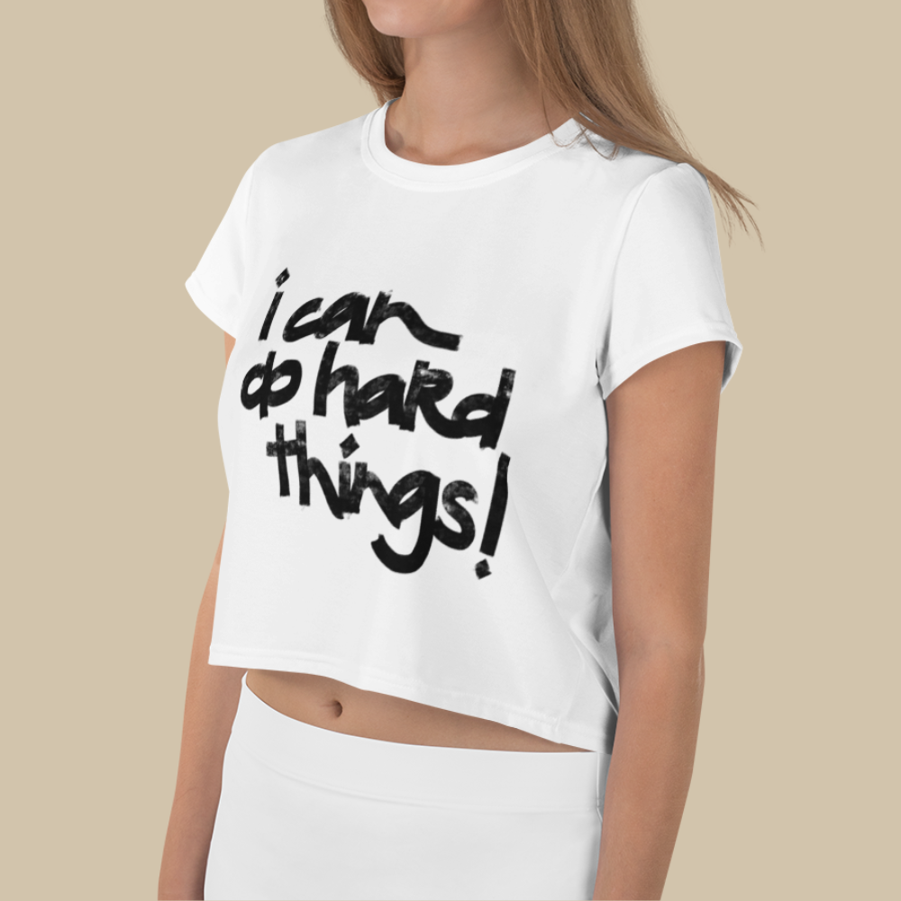 Lakas White Crop Tee