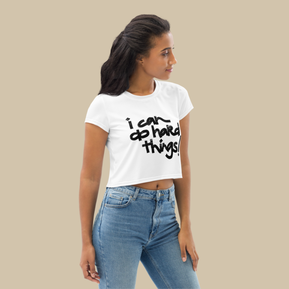 Lakas White Crop Tee