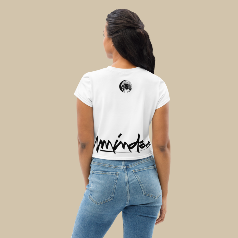 Lakas White Crop Tee