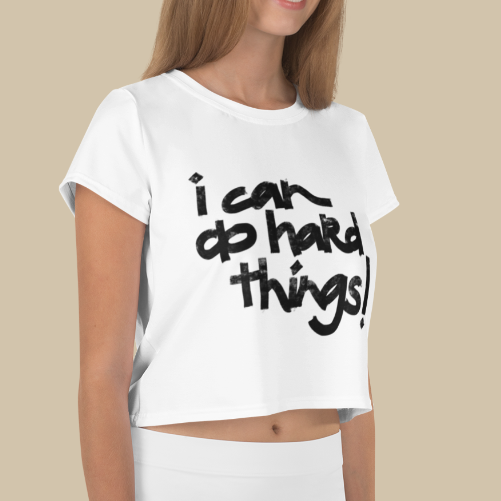 Lakas White Crop Tee