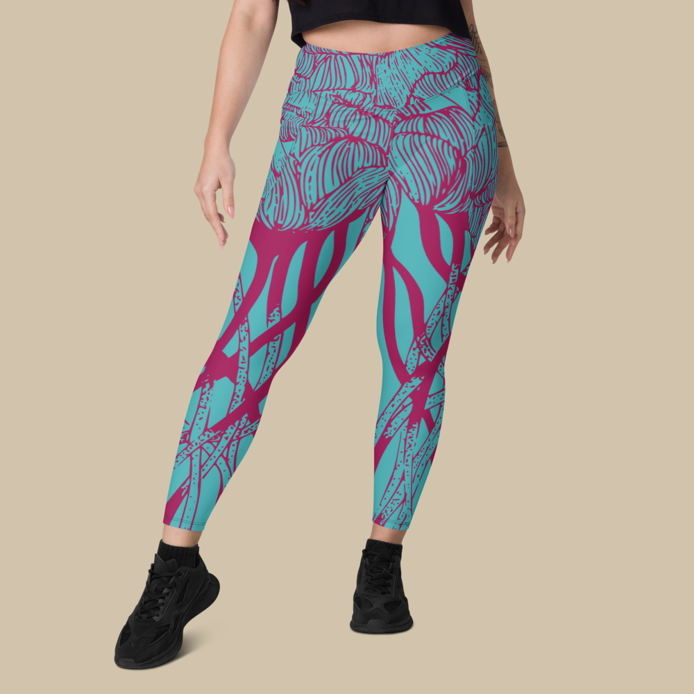 Lush Reverie Blue Pocket Leggings