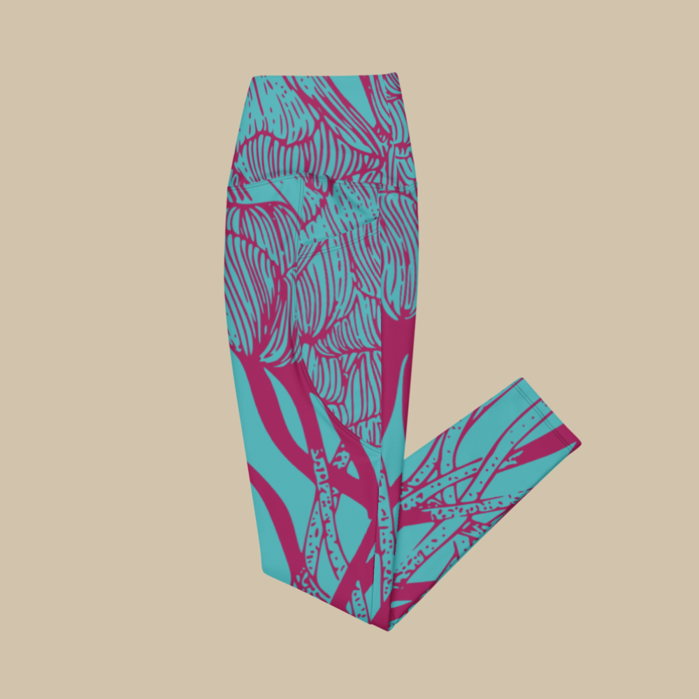 Lush Reverie Blue Pocket Leggings