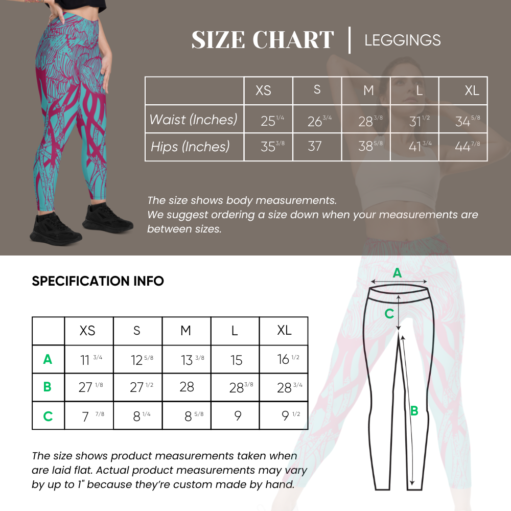 Lush Reverie Blue Pocket Leggings