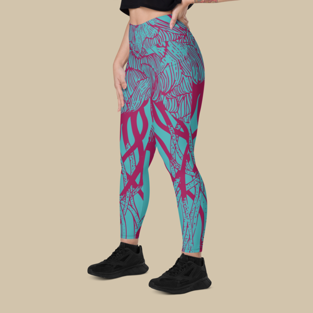Lush Reverie Blue Pocket Leggings