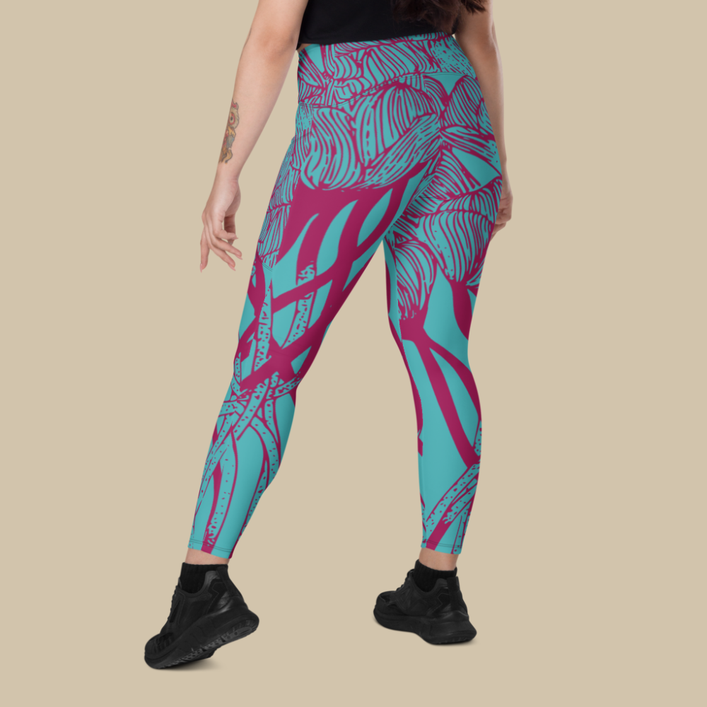 Lush Reverie Blue Pocket Leggings