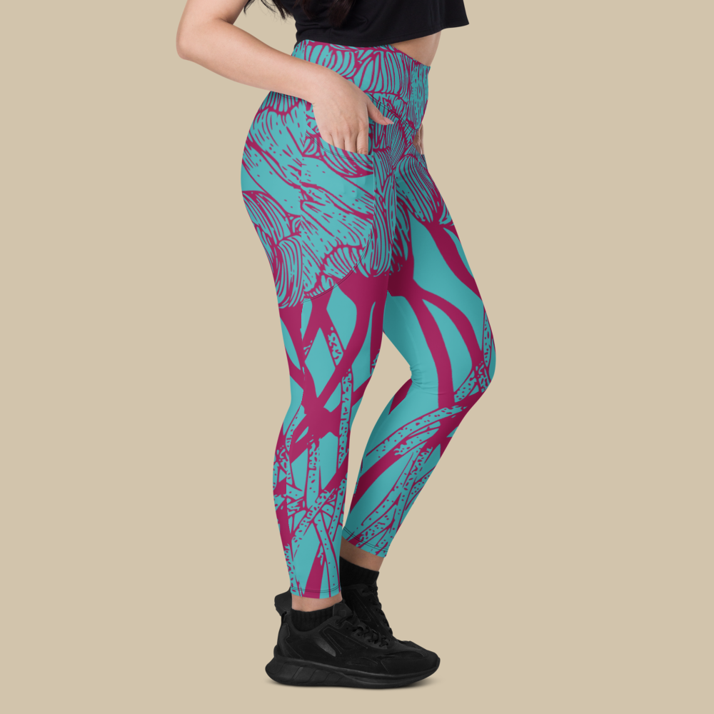 Lush Reverie Blue Pocket Leggings