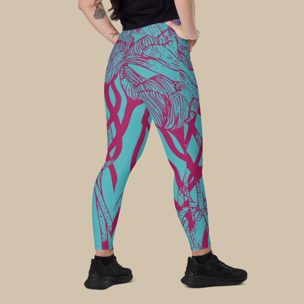 Lush Reverie Blue Pocket Leggings