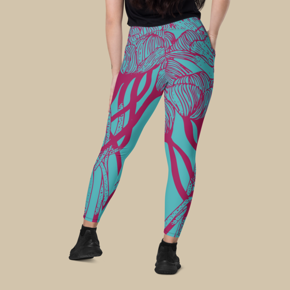 Lush Reverie Blue Pocket Leggings