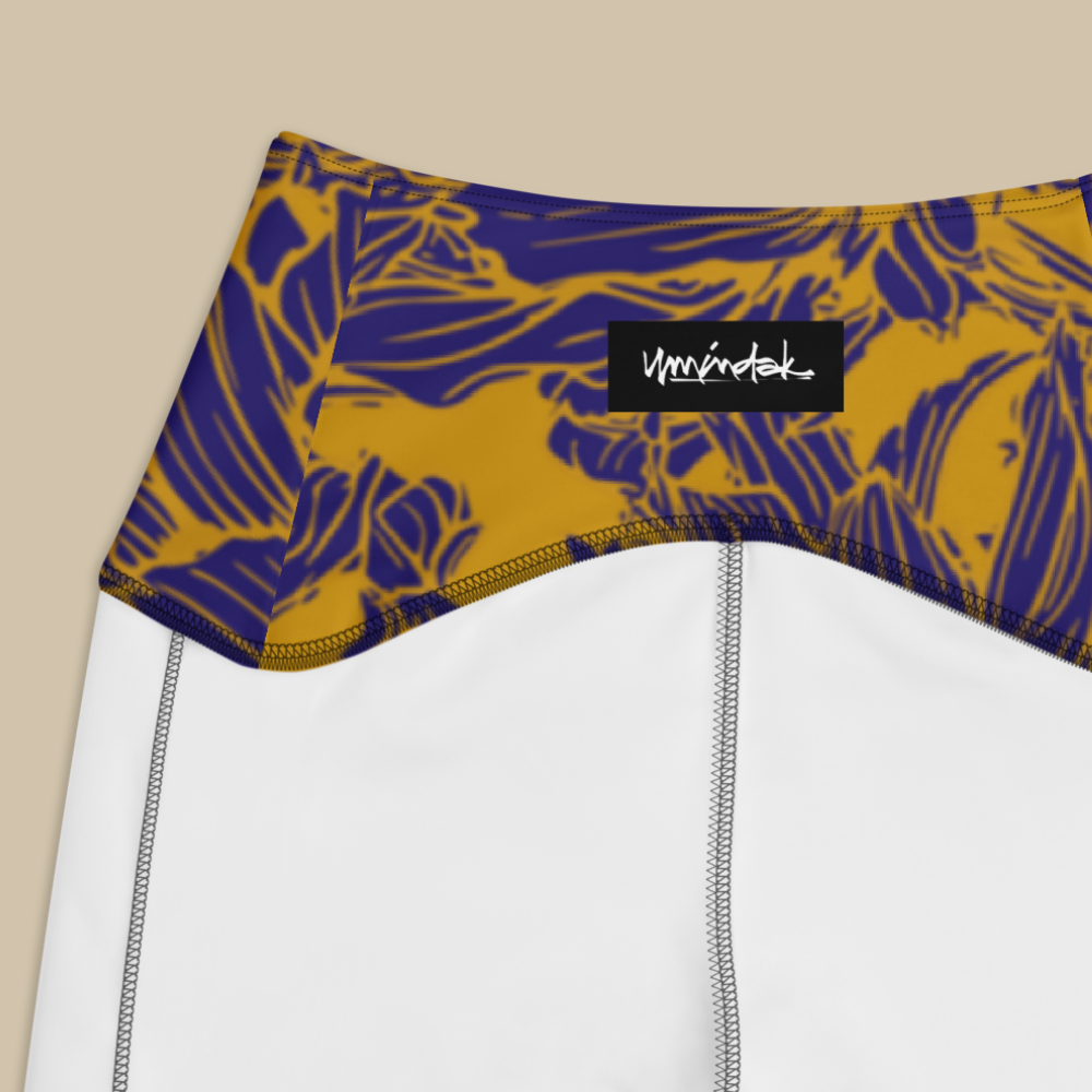 Ochre Blossom Pocket Leggings