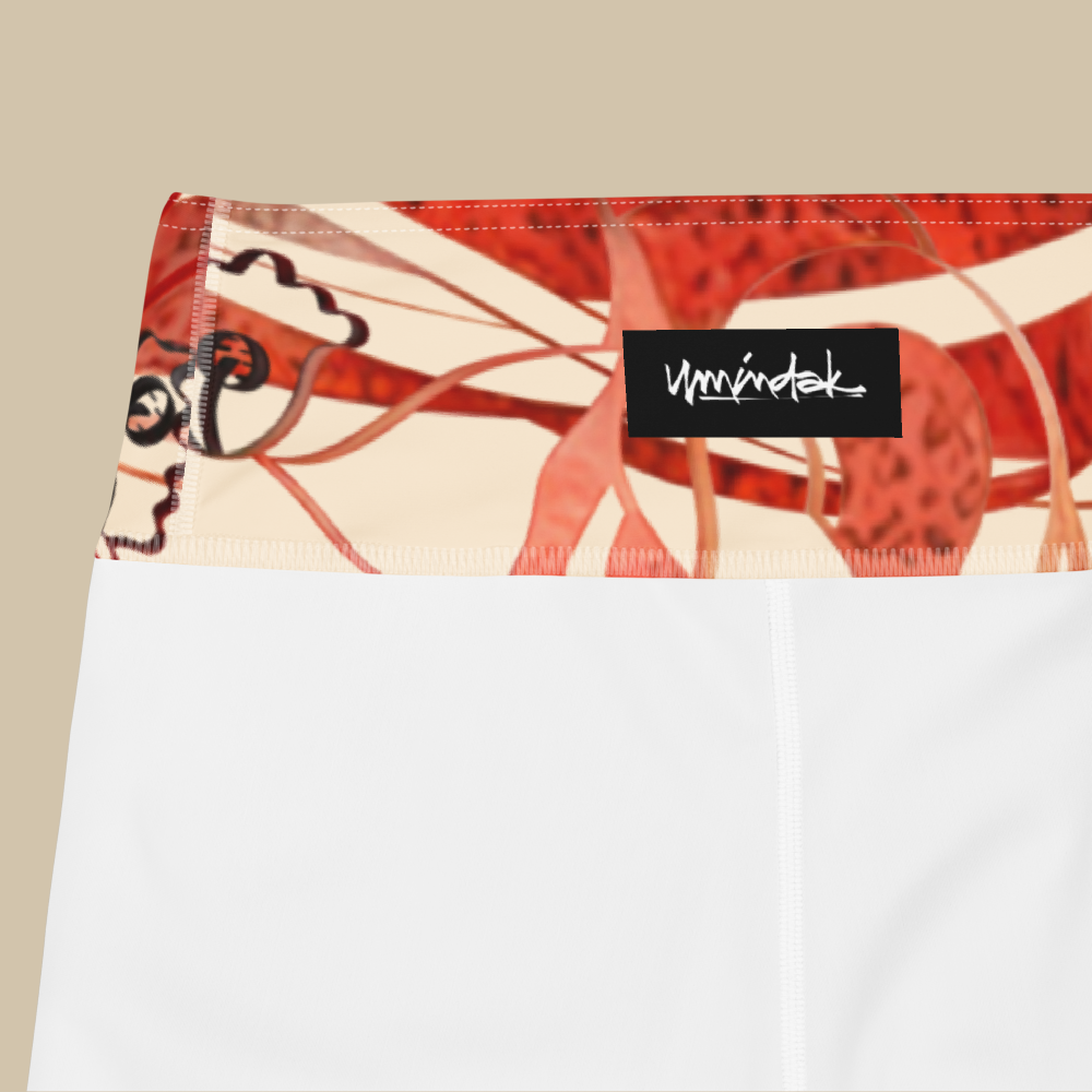 Sukha Red High Waisted Leggings