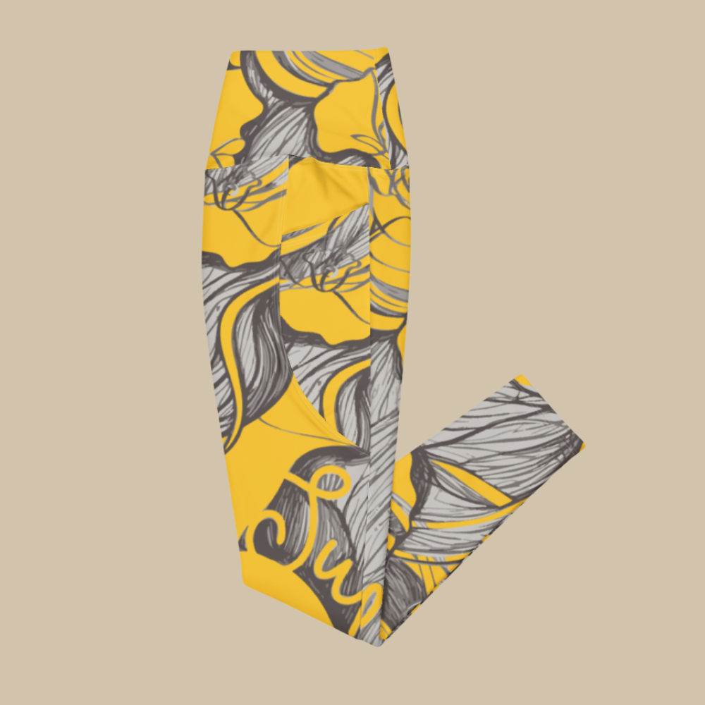 Sukha Yellow Pocket Leggings