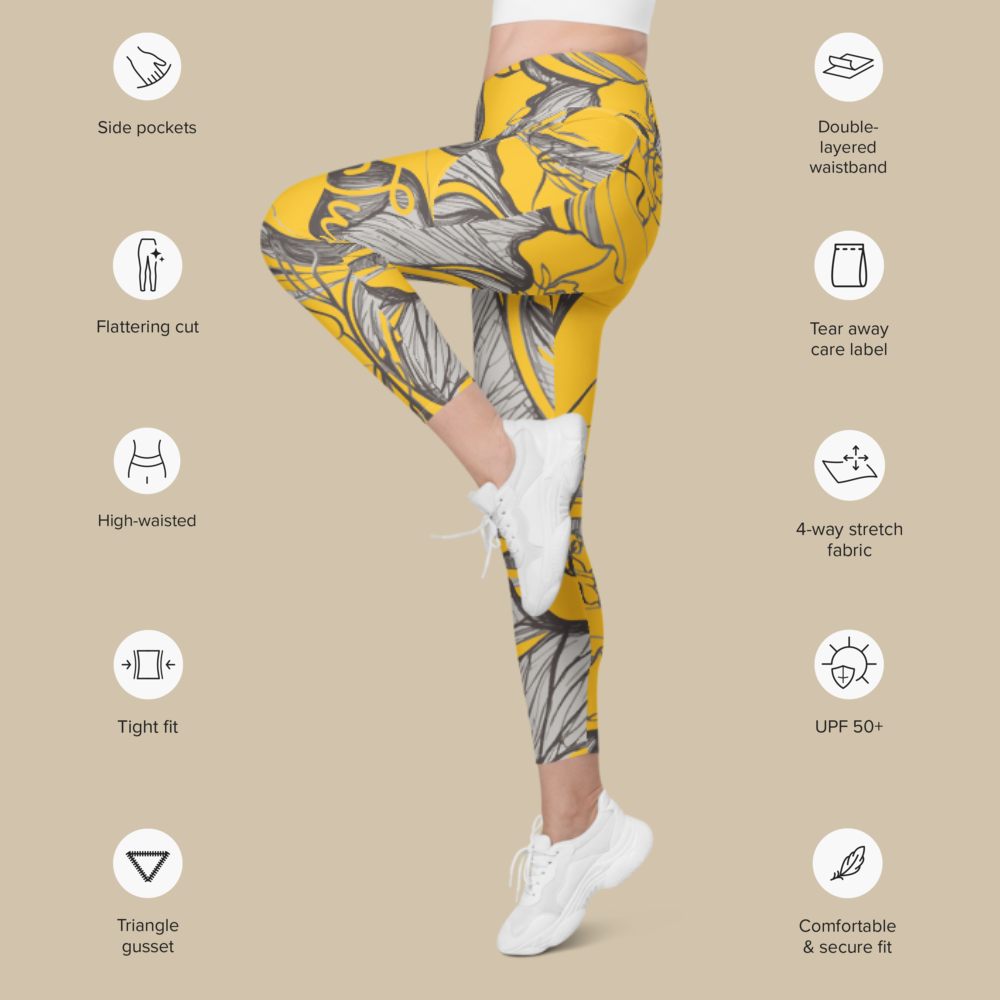 Sukha Yellow Pocket Leggings