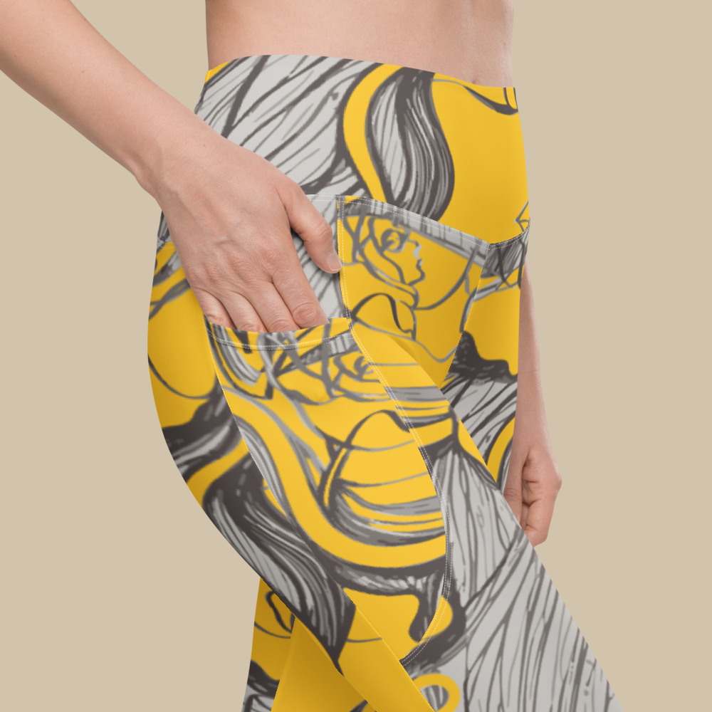 Sukha Yellow Pocket Leggings