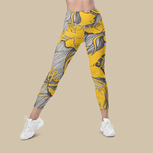 Sukha Yellow Pocket Leggings