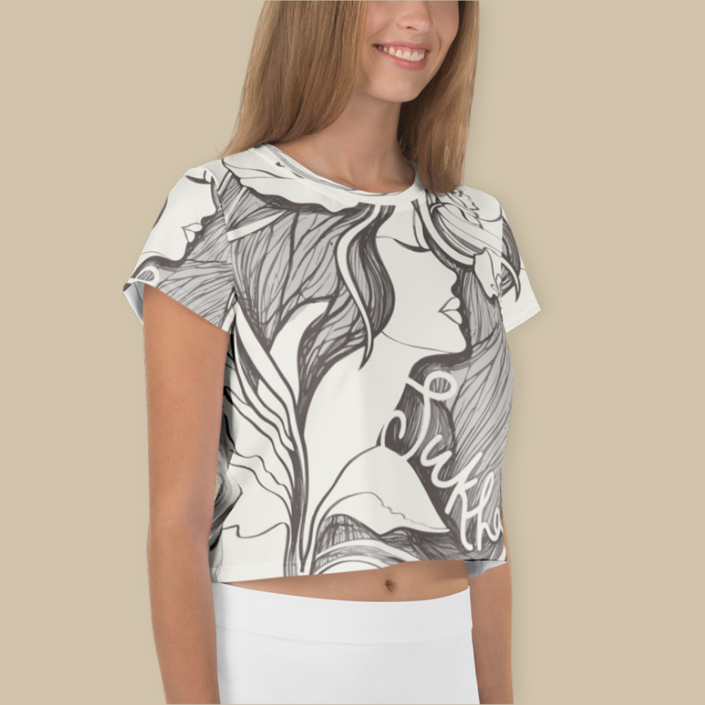 Sukha Whtie Crop Top