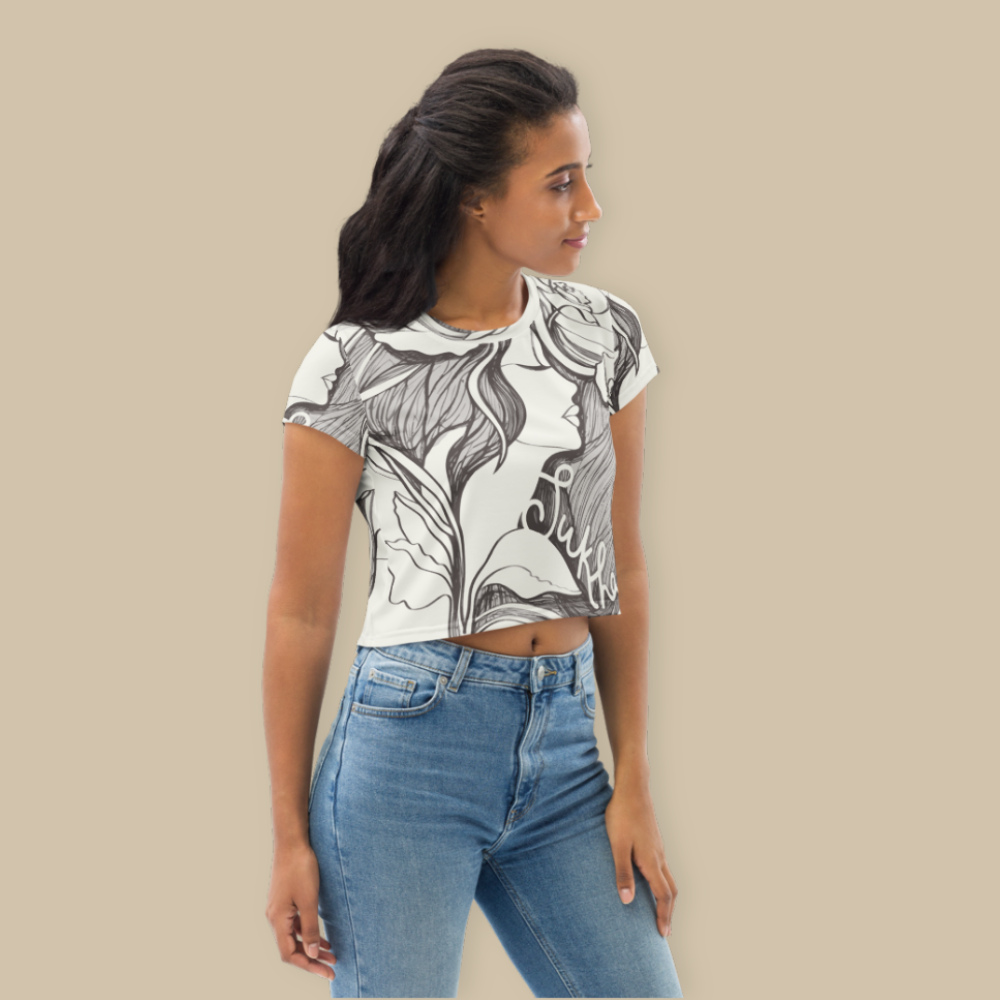 Sukha Whtie Crop Top