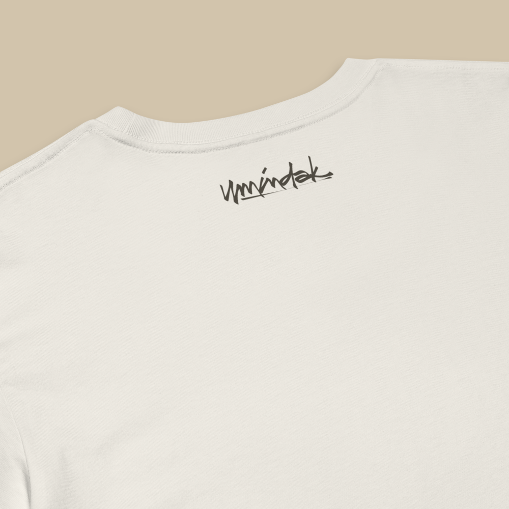 Wabi Sabi Cream Black Fashion Crop Top