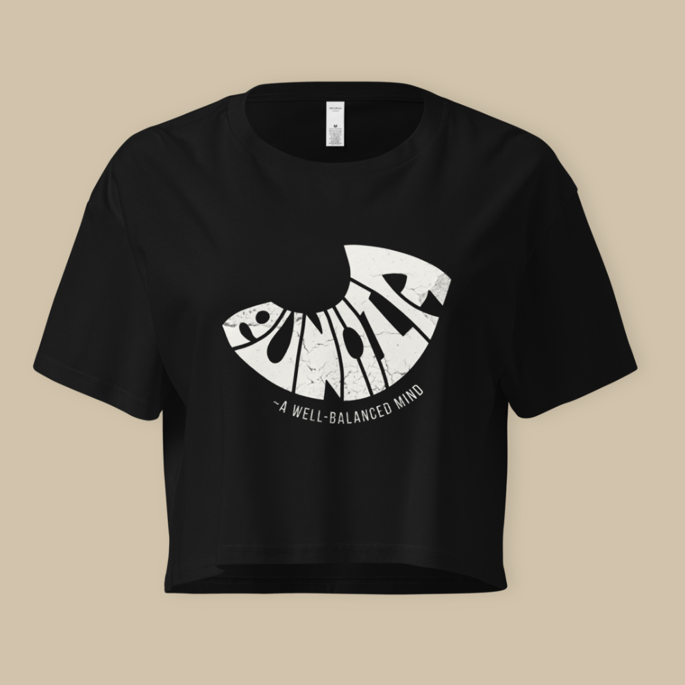 Eunoia Black White Fashion Crop Top