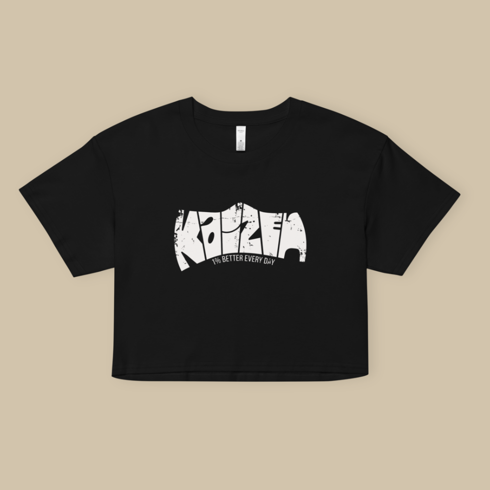 Kaizen Black White Fashion Crop Top