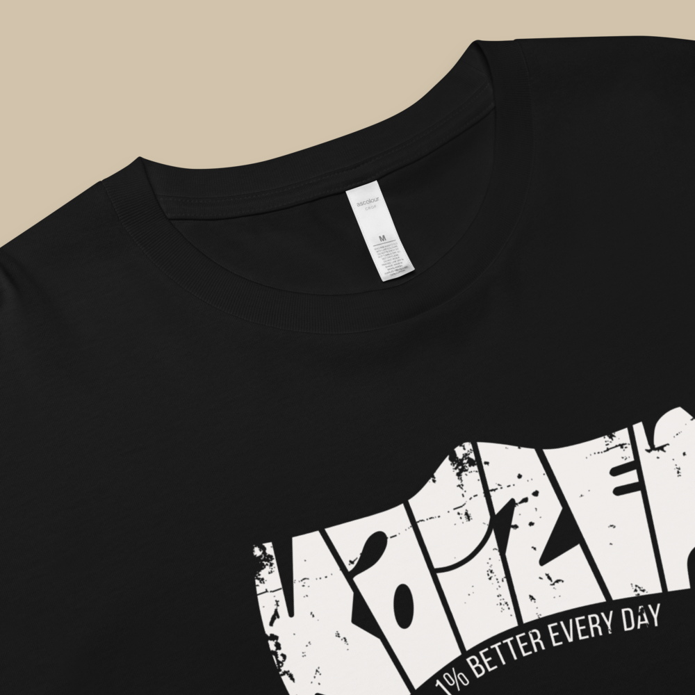 Kaizen Black White Fashion Crop Top