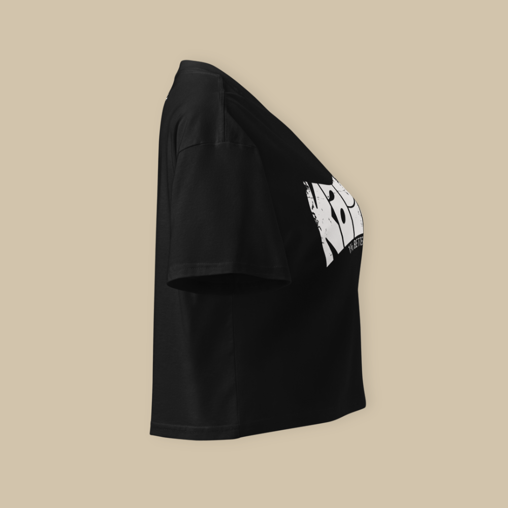 Kaizen Black White Fashion Crop Top