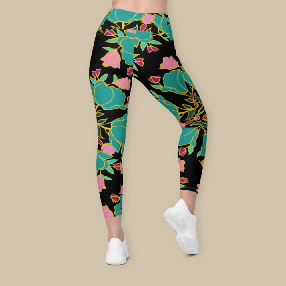 Electric Petals Pocket Leggings