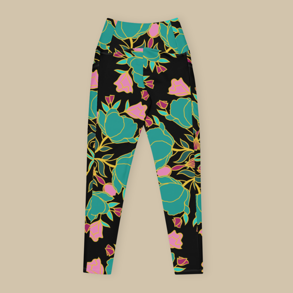 Electric Petals Pocket Leggings