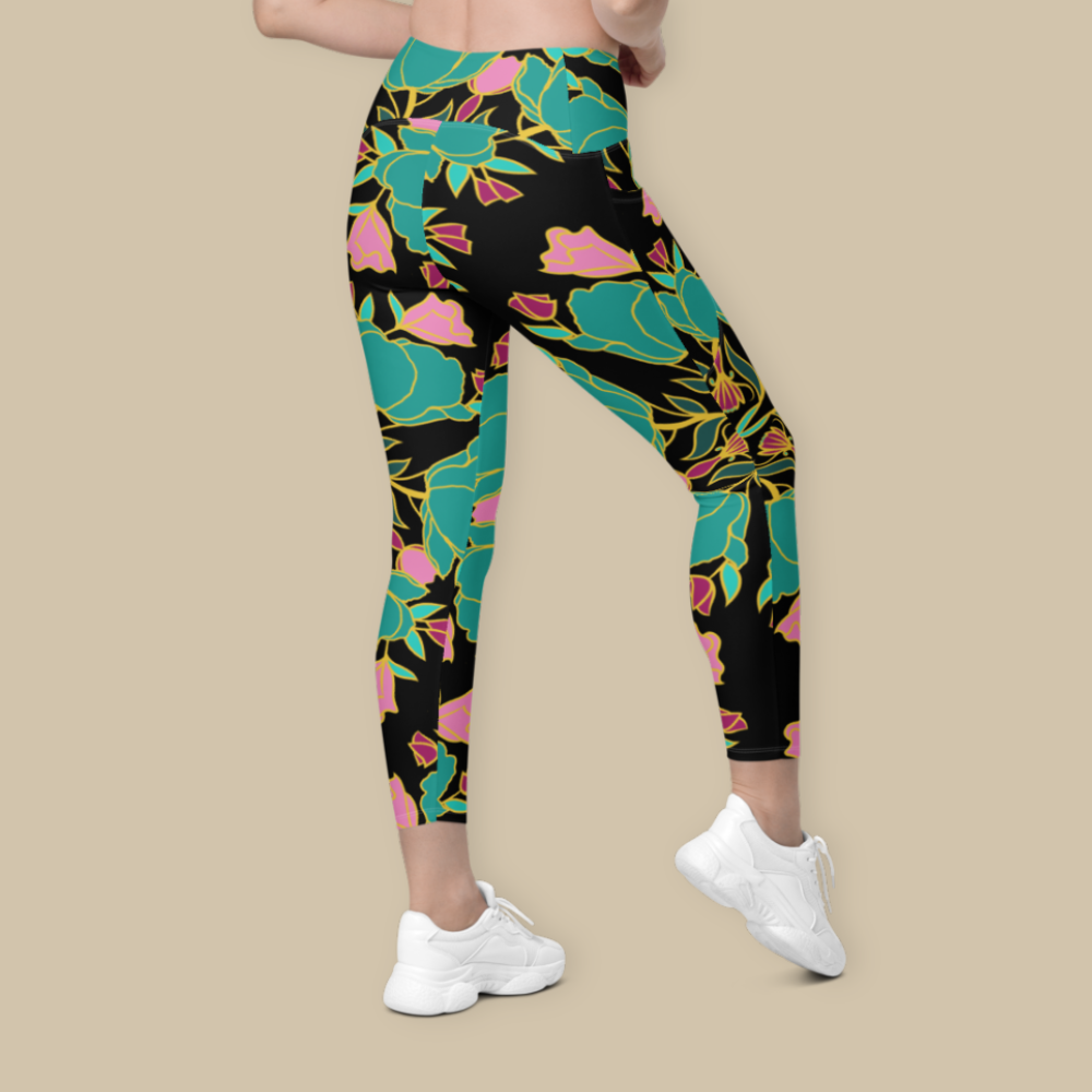 Electric Petals Pocket Leggings