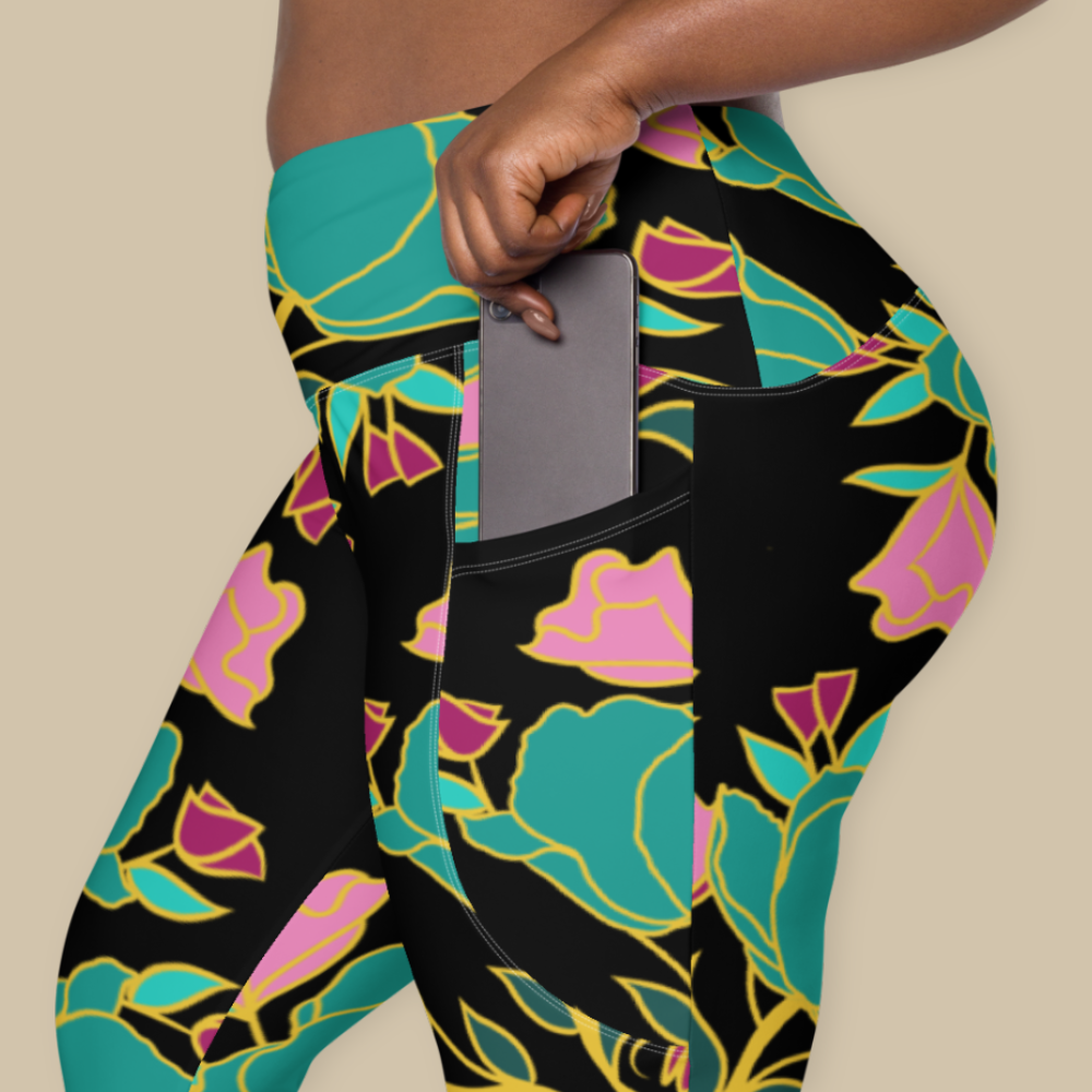 Electric Petals Pocket Leggings