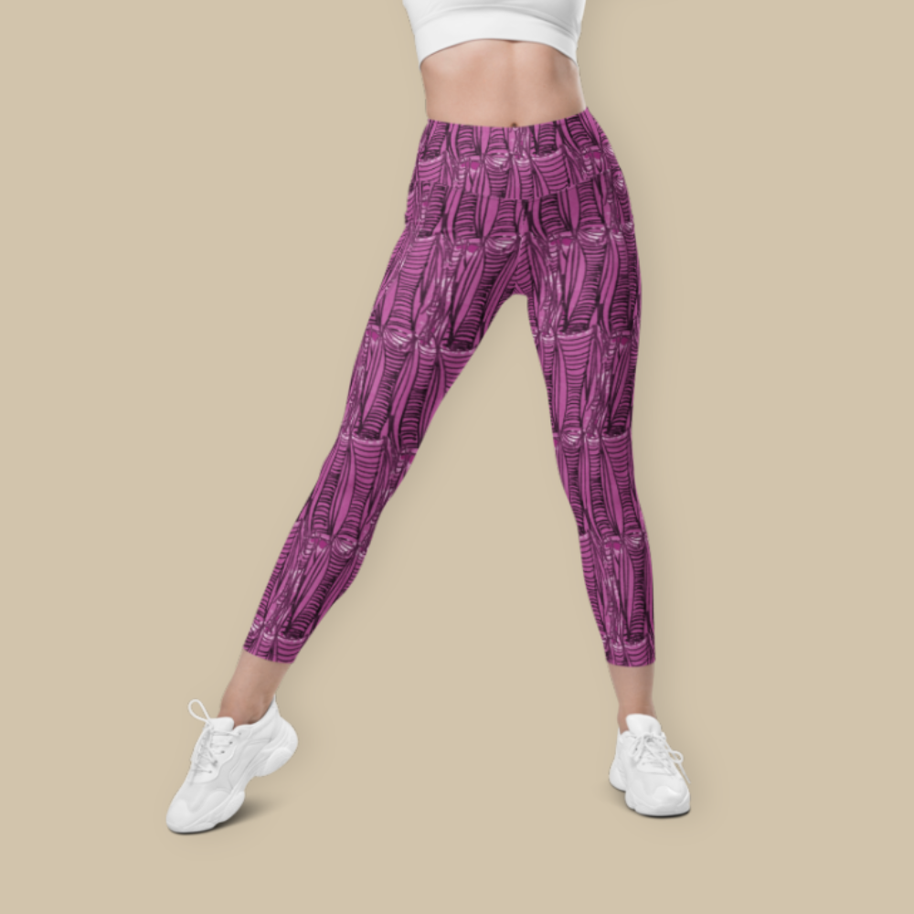 Electric Plumage Pocket Leggings
