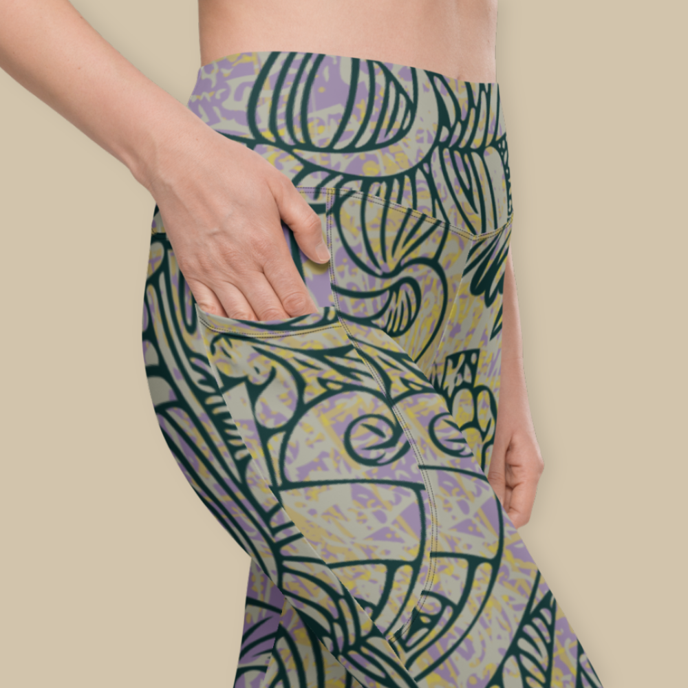 Verdant Drift Pocket Leggings