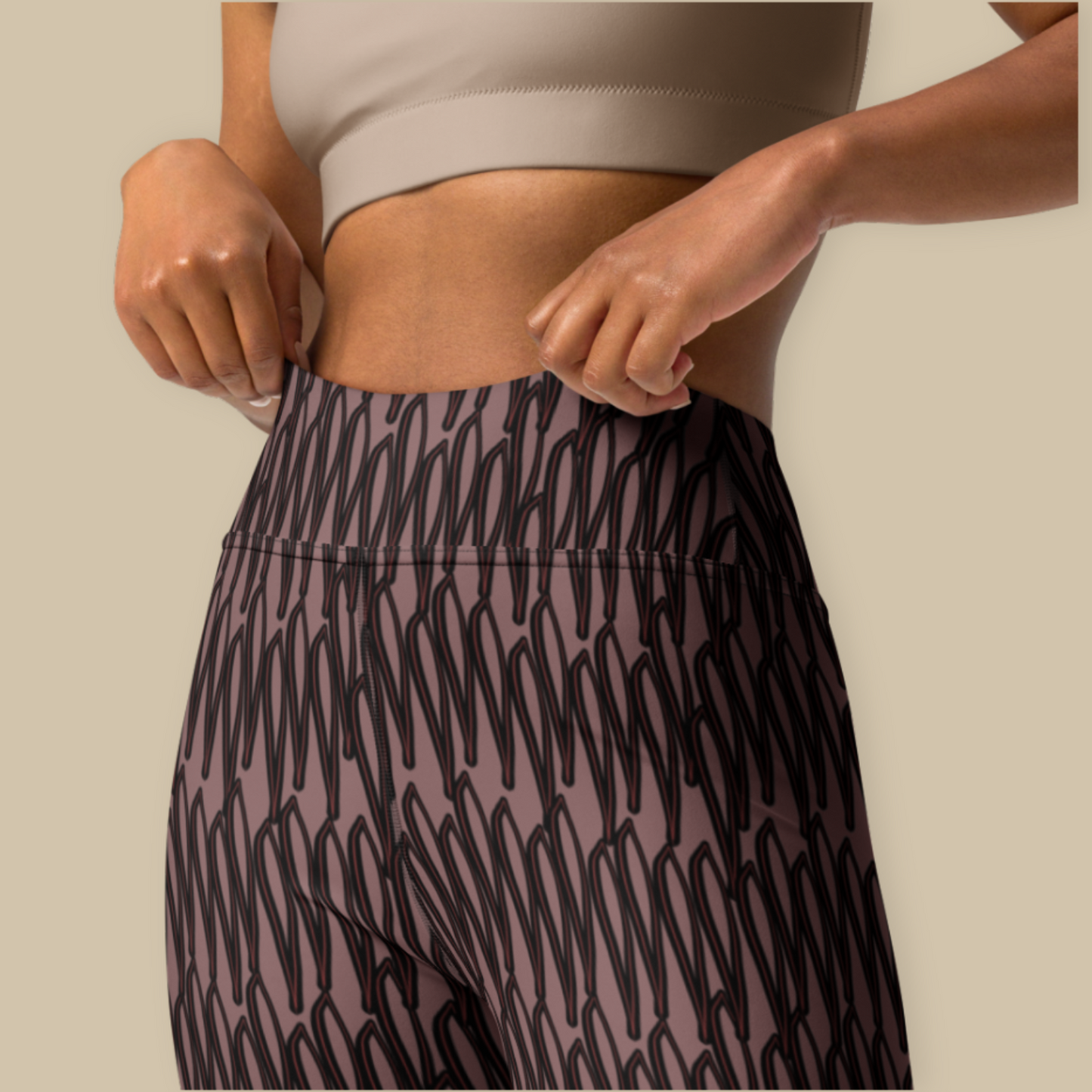 Moirai Repeat High-Waisted Leggings