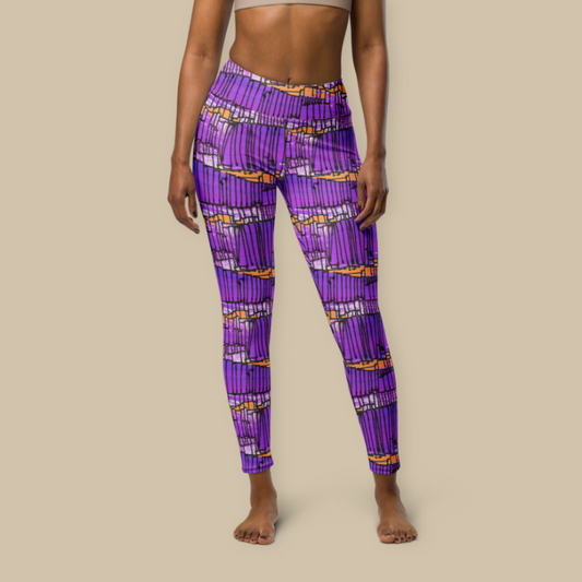 Violet Frequency High Waisted Leggings
