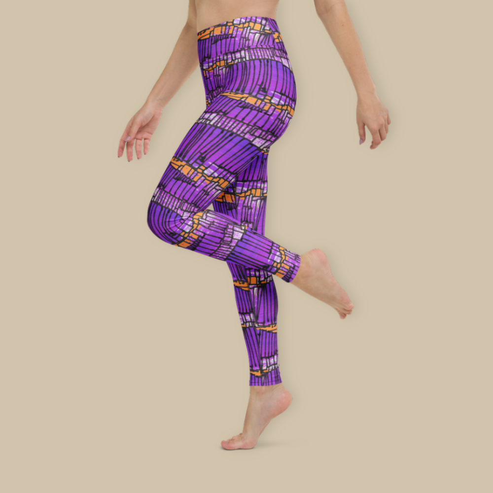 Violet Frequency High Waisted Leggings