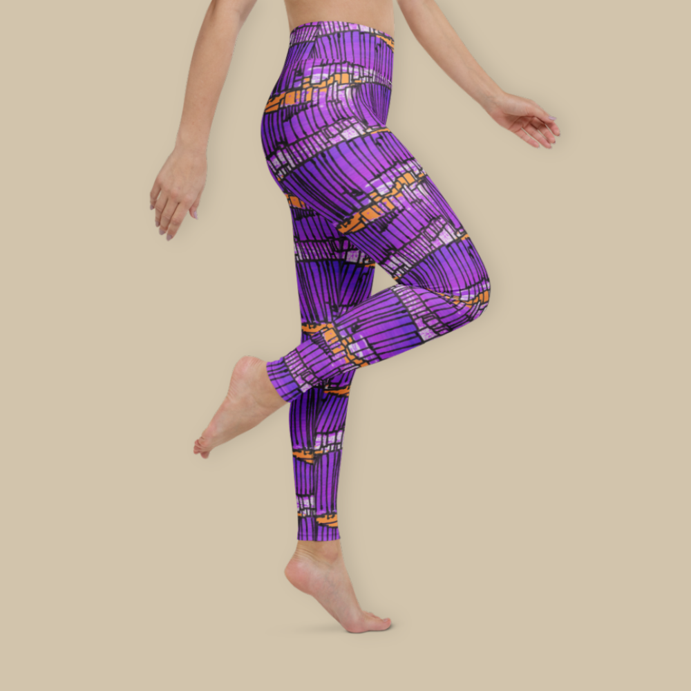 Violet Frequency High Waisted Leggings
