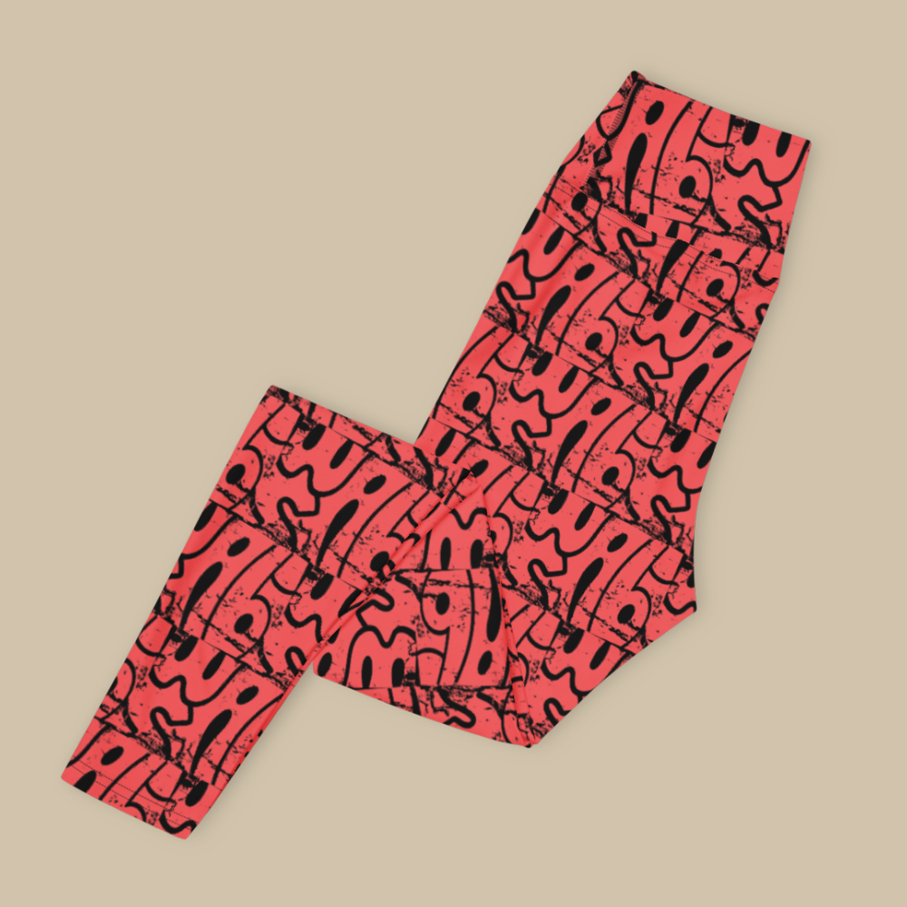 Wabi-Sabi Coral High Waisted Leggings