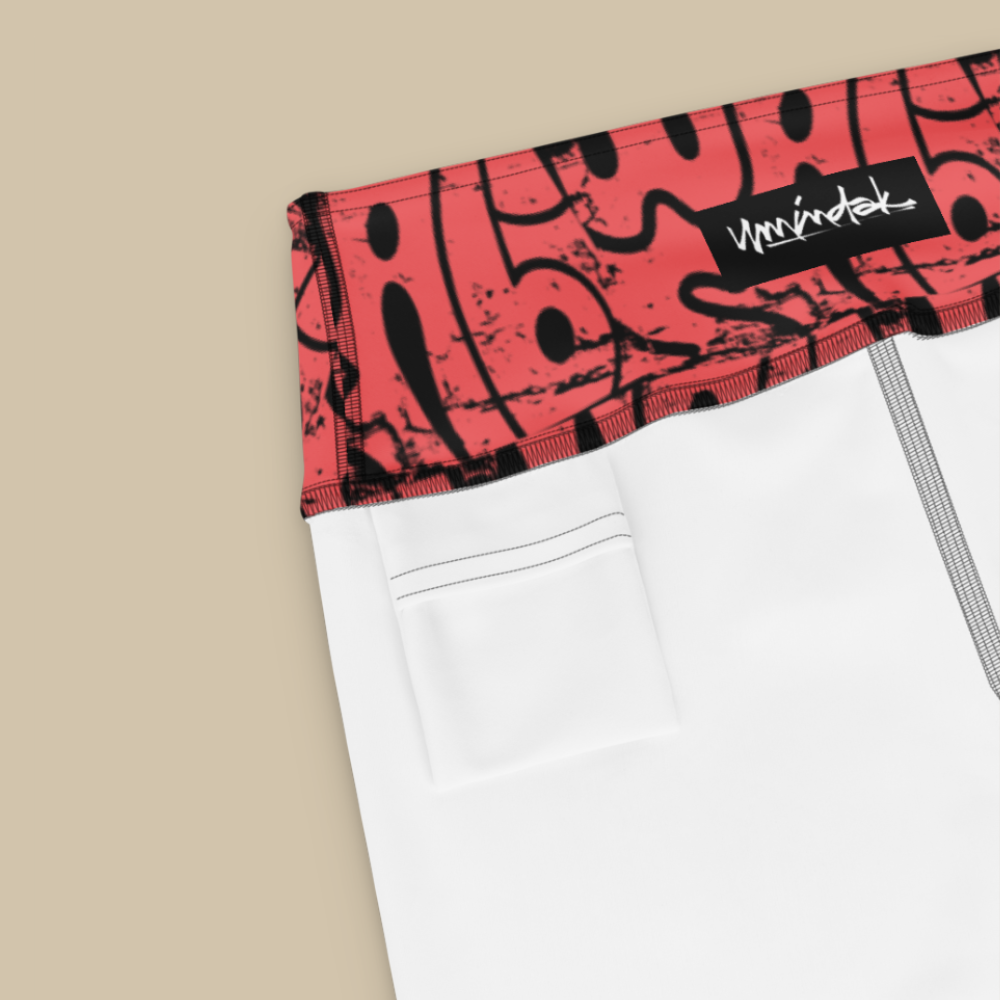 Wabi-Sabi Coral High Waisted Leggings