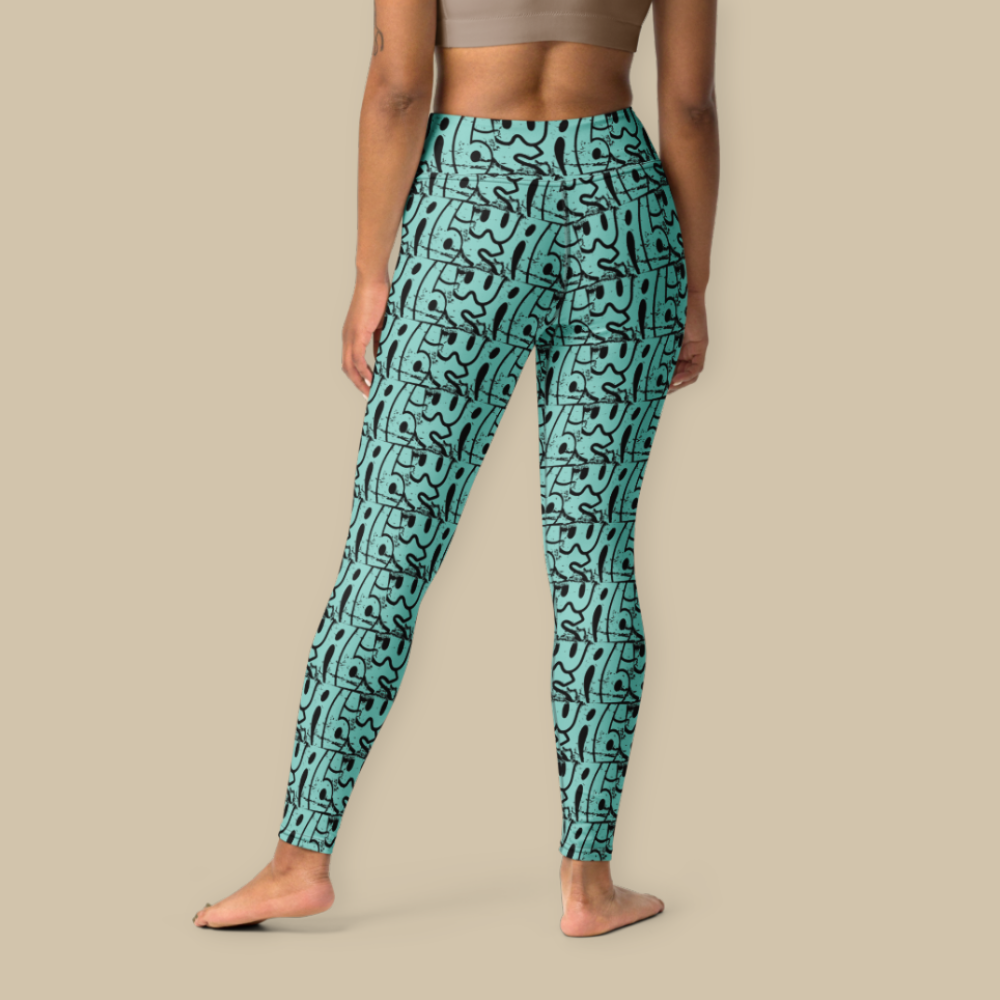 Wabi-Sabi Mint High Waisted Leggings