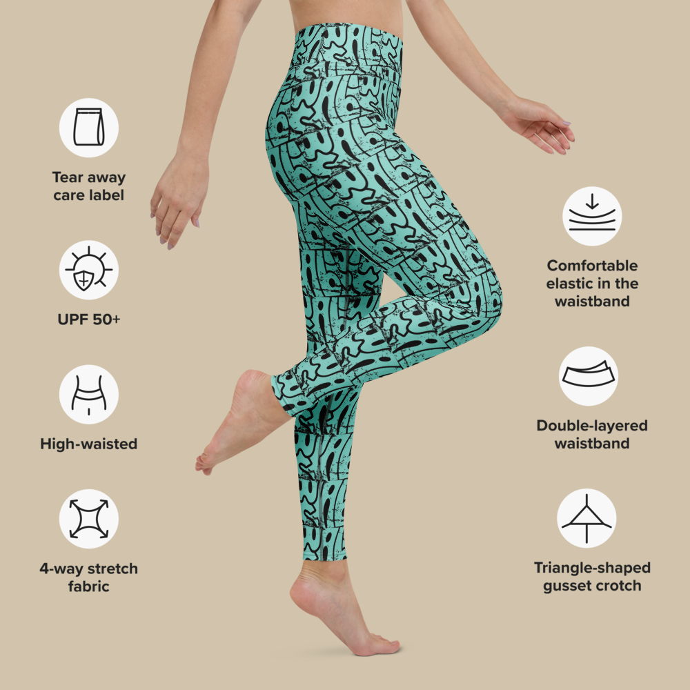 Wabi-Sabi Mint High Waisted Leggings