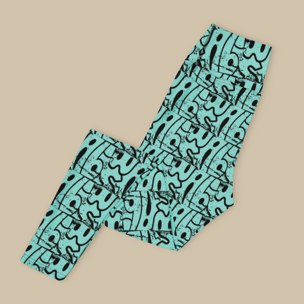 Wabi-Sabi Mint High Waisted Leggings