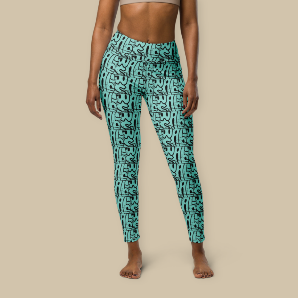 Wabi-Sabi Mint High Waisted Leggings