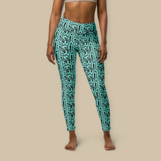 Wabi-Sabi Mint High Waisted Leggings
